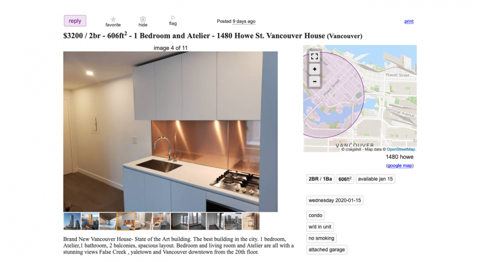 Rentals At Vancouver House 3200 For A One Bedroom Urbanyvr