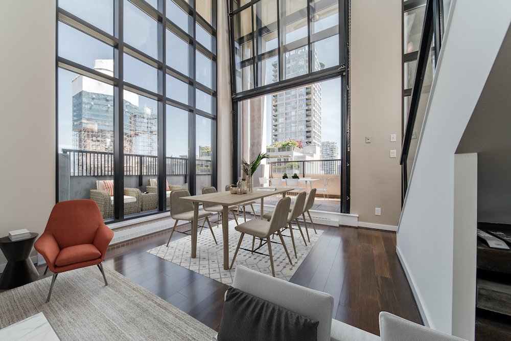 Penthouse loft with 19' soaring ceilings for sale - urbanYVR